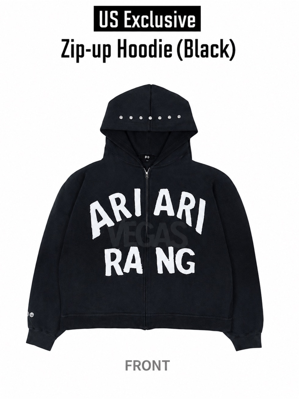 bts arirang las vegas exclusive zip-up hoodie